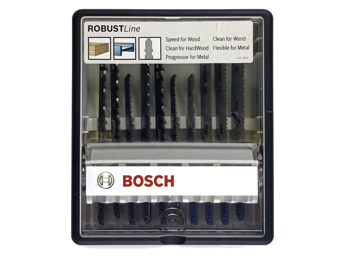 Пилки для лобзика Bosch Robust Line, 10 шт.